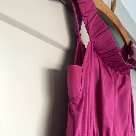 Maeve Anthropologie off shoulder dress | Fuchsia - Picture 9 of 9